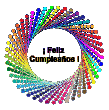 002 Fond Transparent Abstracto - Geométrico Feliz Cumpleaños Espagnol Messages 