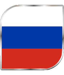 Quadrato Russia Europa Bandiere 