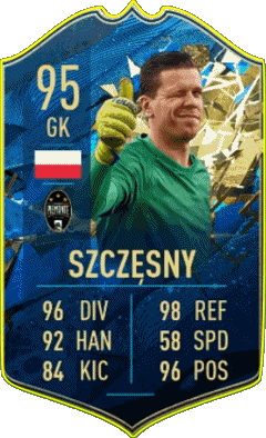 Wojciech Szczesny Pologne F I F A - Joueurs Cartes Jeux Vidéo Multi Média 