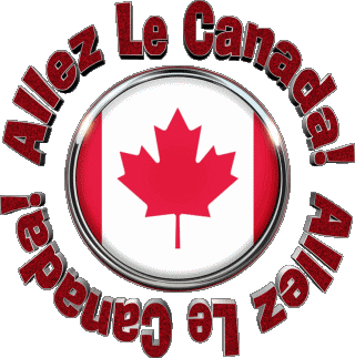 Carte - Drapeau Allez Le Canada Français Messages 