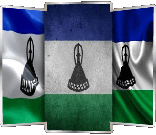 Form 02 Lesotho Afrika Fahnen 