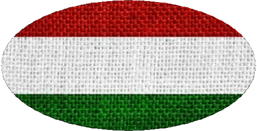 Oval Hungary Europe Flags 