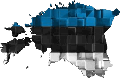 Mapa Estonia Europa Banderas 