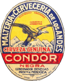 Condor Argentina Cervezas Bebidas 