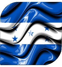 Quadrato Honduras America Bandiere 