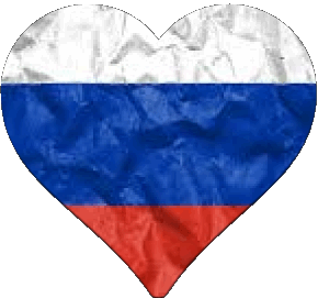 Cuore Russia Europa Bandiere 