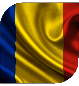 Carré Tchad Afrique Drapeaux 