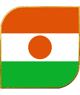 Square Niger Africa Flags 