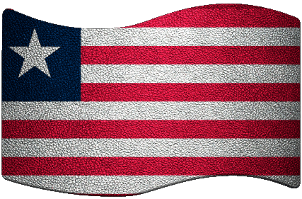 Rectangle Libéria Afrique Drapeaux 