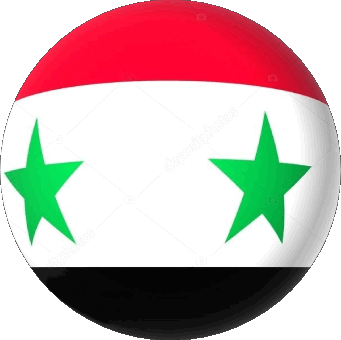 Rond Syrie Asie Drapeaux 