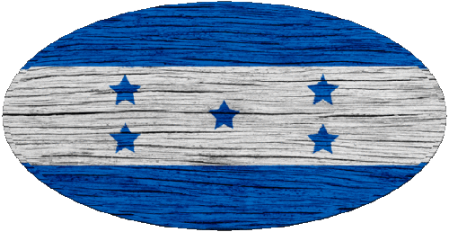 Oval Honduras América Banderas 