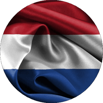 Round Netherlands Europe Flags 