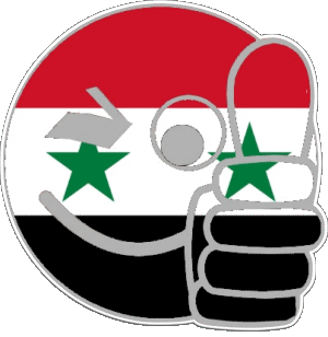 Smiley - OK Syrie Asie Drapeaux 