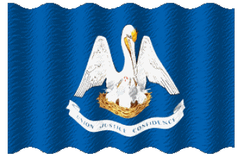 Ondulation Louisiane U.S.A - Etats Amériques Drapeaux 