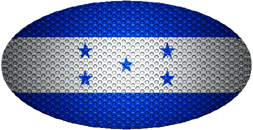 Oval Honduras America Flags 