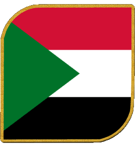 Carré Soudan Afrique Drapeaux 