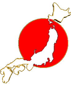 Carte Japon Asie Drapeaux 