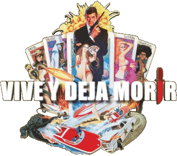 Logo Espagnol Vivre et laisser mourir James Bond 007 Cinéma International Multi Média 