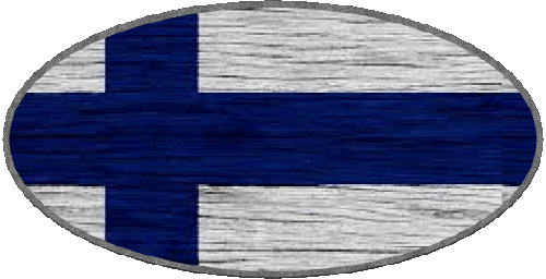 Oval Finland Europe Flags 