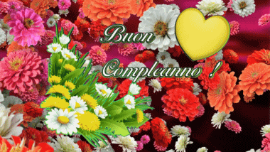 004 Animated Background Floreale Buon Compleanno Italian Messages 