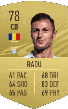 Stefan Radu Romania F I F A - Giocatori carte Videogiochi Multimedia 