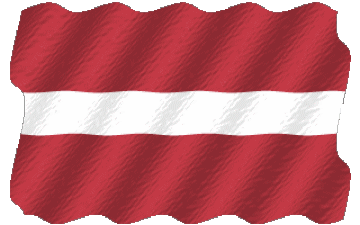 Ondulation Lettonie Europe Drapeaux 