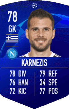 Orestis Karnezis Grèce F I F A - Joueurs Cartes Jeux Vidéo Multi Média 