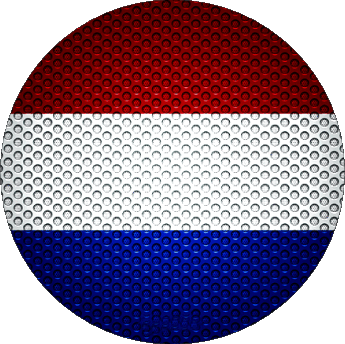 Rond Pays-Bas Europe Drapeaux 