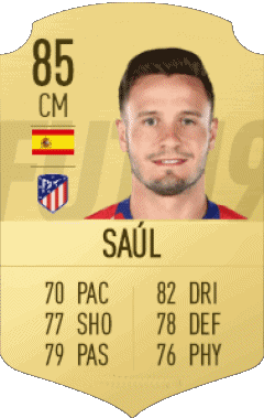 Saúl Ñíguez Esclápez Spanien F I F A - Karten Spieler Videospiele Multimedia 