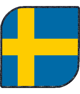 Square Sweden Europe Flags 