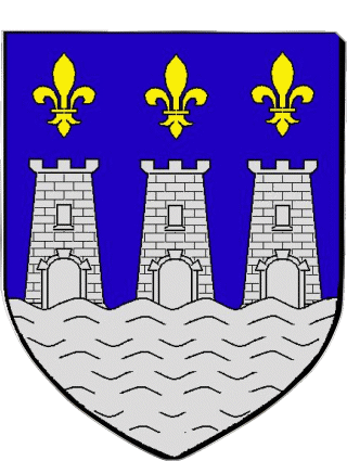 Wappen-Wappen VILLENEUVE SUR YONNE 89 Abteilungen - Städte Frankreich Fahnen 