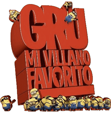 Logo Espagnol Moi Moche et Méchant Dessins Animés TV Cinéma Multi Média 