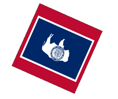 Sphere - Cube Wyoming U.S.A - Etats Amériques Drapeaux 