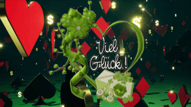 003 Sfondo animato Viel Glück Tedesco Messagi 