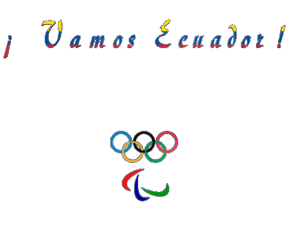 Juegos Olímpicos Vamos Ecuador Espagnol Messages 