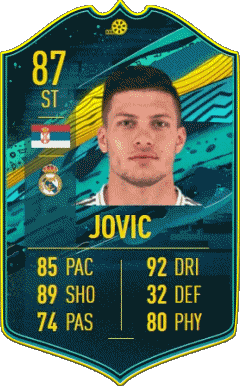 Luka Jovic Serbia F I F A - Giocatori carte Videogiochi Multimedia 