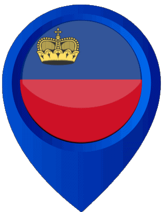 Epingle de Localisation Liechtenstein Europe Drapeaux 