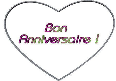 001 Coeur Bon Anniversaire Francese Messagi 