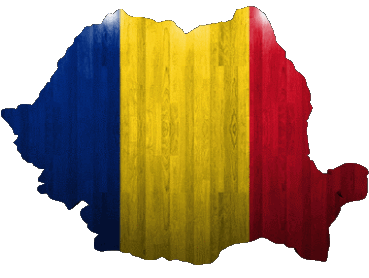 Map Romania Europe Flags 