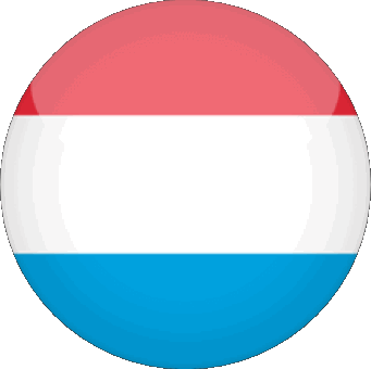 Runde Luxemburg Europa Fahnen 