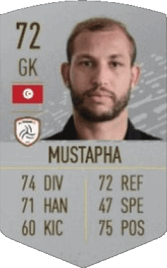 Farouk Ben Mustapha Tunisie F I F A - Joueurs Cartes Jeux Vidéo Multi Média 