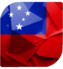 Square Samoa Oceania Flags 