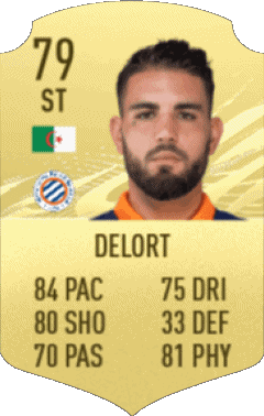Andy Delort Algerien F I F A - Karten Spieler Videospiele Multimedia 