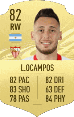 Lucas Ocampos Argentina F I F A - Card Players Video Games Multi Media 