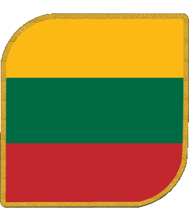 Square Lithuania Europe Flags 