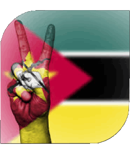 Carré Mozambique Afrique Drapeaux 