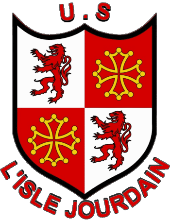 US L'Isle-Jourdain Dept 32 Rugby Club Francia Logo Sportivo 