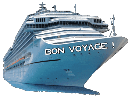 07 Fond Transparent Bon Voyage French Messages 