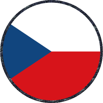 Round Czech Republic Europe Flags 