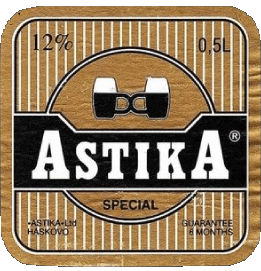 Astika Bulgarie Bières Boissons 